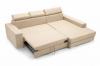 Photo Sofa bed with storage, reclining headrests, 263 cm x 178 cm, Mexico de Lux Beige