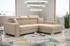 Photo Sofa bed with storage, reclining headrests, 263 cm x 178 cm, Mexico de Lux Beige