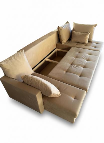 Photo SOFÁ CAMA CON ARCÓN FORMA DE U 290 CM X 145 CM MOS U BEIGE