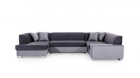 Foto SOFÁ CAMA CON ARCÓN FORMA DE U 320 CM X 207 CM HAVANA GRIS OSCURO/GRIS CLARO