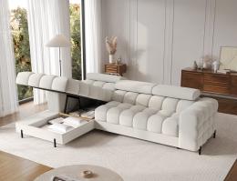 SOFÁ CAMA CON ARCÓN I PATAS ALTAS 285 CM X 181 CM FELRO BLANCO