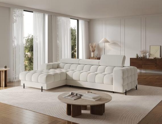 Foto SOFÁ CAMA CON ARCÓN I PATAS ALTAS 285 CM X 181 CM FELRO BLANCO