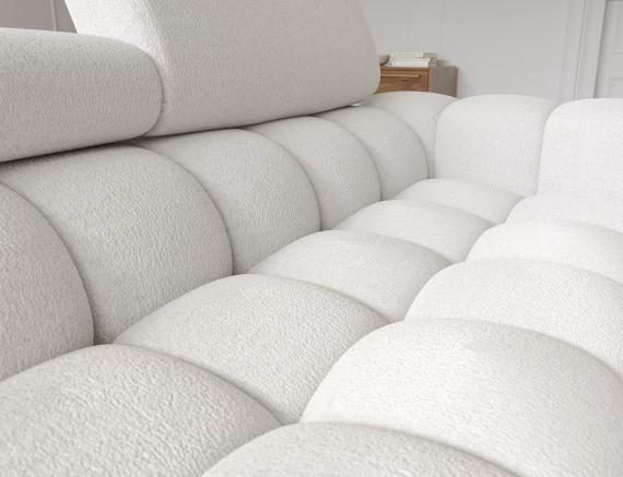 Foto SOFÁ CAMA CON ARCÓN I PATAS ALTAS 285 CM X 181 CM FELRO BLANCO