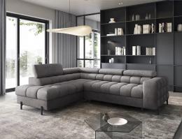 SOFA BED WITH STORAGE | HIGH LEGS 285 CM X 181 CM FERUCHE GREY