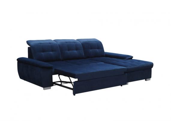 Foto SOFÁ CAMA CON ARCÓN 254 CM X 167 CM FABIO AZUL