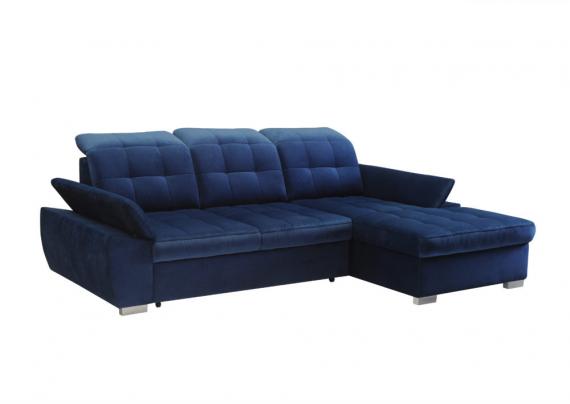 Foto SOFÁ CAMA CON ARCÓN 254 CM X 167 CM FABIO AZUL