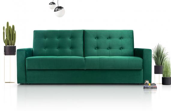 Foto SOFÁ CAMA CON FORMA MINIMALISTA 224 CM BAWARIA VERDE