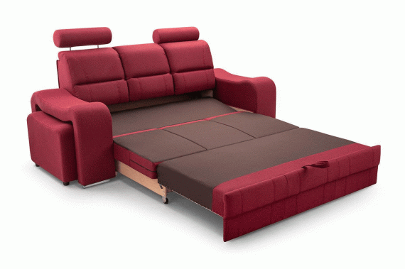 Foto SOFÁ CAMA PEQUEÑO 3 PLAZAS I 2 PUFF I 205 CM WENUS GRIS