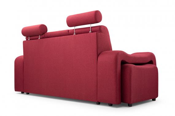 Foto SOFÁ CAMA PEQUEÑO 3 PLAZAS I 2 PUFF I 205 CM WENUS GRIS