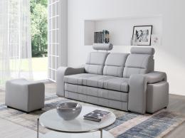 SOFÁ CAMA PEQUEÑO 3 PLAZAS I 2 PUFF I 205 CM WENUS GRIS