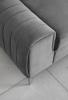 Photo Sofa bed with reclining headrests - Gray - 261cm - LAURENCE