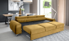 Photo Sofa bed with reclining headrests - Mustard - 261 cm - LAURENCE