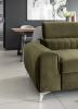 Photo Sofa bed with reclining headrests - Olive - 261cm - LAURENCE