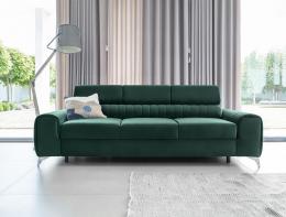 Sofá cama con reposacabezas reclinables - verde - 261cm - LAURENCE