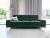 Sofá cama con reposacabezas reclinables - verde - 261cm - LAURENCE
