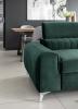 Photo Sofa bed with reclining headrests - Green - 261cm - LAURENCE