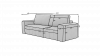 Photo Convertible sofa bed - Beige - 247cm - LAZARO