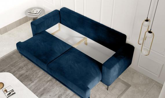 Foto Sofá cama - DALIA, Azul, 248 cm