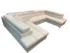 Photo SOFA BED - TWO STORAGE COMPARTMENTS - WHITE - 340X200 - DUBAI U NEW 2025