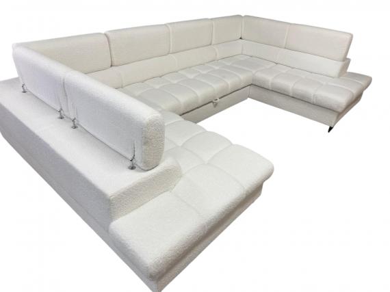 Photo SOFA BED - TWO STORAGE COMPARTMENTS - WHITE - 340X200 - DUBAI U NEW 2025