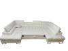 Photo SOFA BED - TWO STORAGE COMPARTMENTS - WHITE - 340X200 - DUBAI U NEW 2025
