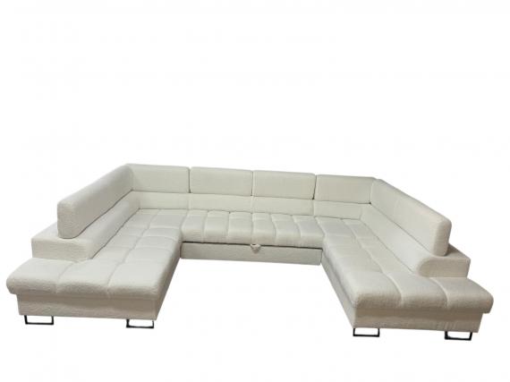 Photo SOFA BED - TWO STORAGE COMPARTMENTS - WHITE - 340X200 - DUBAI U NEW 2025