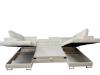 Photo SOFA BED - TWO STORAGE COMPARTMENTS - WHITE - 340X200 - DUBAI U NEW 2025