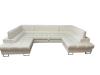 Photo SOFA BED - TWO STORAGE COMPARTMENTS - WHITE - 340X200 - DUBAI U NEW 2025