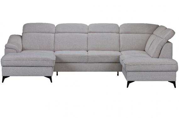 Foto SOFÁ CAMA CON ARCÓN FORMA DE U 320 CM X 206 CM SALSA GRIS CLARO