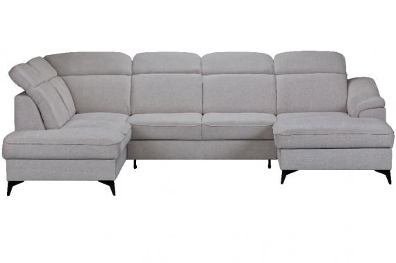 Foto SOFÁ CAMA CON ARCÓN FORMA DE U 320 CM X 206 CM SALSA GRIS CLARO