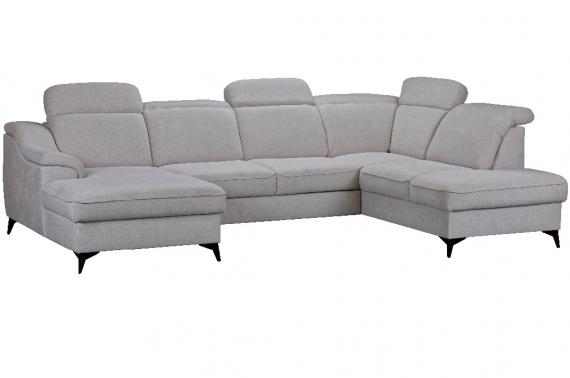 Foto SOFÁ CAMA CON ARCÓN FORMA DE U 320 CM X 206 CM SALSA GRIS CLARO