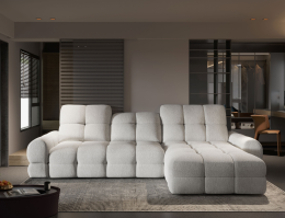 SOFÁ CAMA CON ARCÓN ASIENTO ELÉCTRICO 283 CM X 172 TOLLO MINI BLANCO