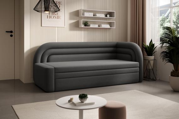 Foto SOFÁ CAMA 223 CM FABILLO GRIS OSCURO