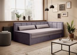 Sofá Cama - Fulgeo, Rosa/Violeta, 214 cm