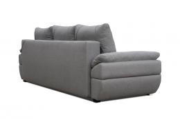 Sofá cama grande convertible de calidad - BENITA, Gris, 250 cm