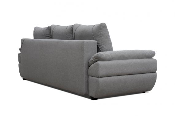 Foto Sofá cama grande convertible de calidad - BENITA, Gris, 250 cm