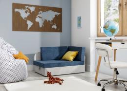 Children's sofa bed - Pink, Blue/Grey