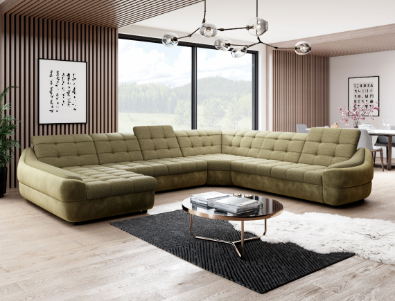 Photo Sofa bed Infinity XL R3 U, Fabric, Olive