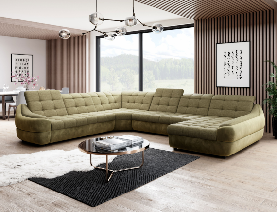 Photo Sofa bed Infinity XL R3 U, Fabric, Olive