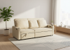 Foto Sofá Cama Lineal 3 Plazas USB Type-C y Portavasos 210cm COSTA R BEIGE
