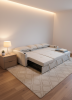 Foto Sofá cama lineal 4 plazas USB type-C portavasos 284cm - COSTA R