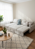 Foto Sofá cama lineal 4 plazas USB type-C portavasos 284cm - COSTA R