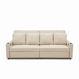 Sofá cama lineal 4 plazas USB type-C portavasos 252cm - Costa R