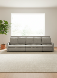 Sofá cama lineal 5 plazas USB type-C portavasos 320cm - COSTA R
