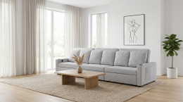 Sofá cama lineal 6 plazas USB TYPE-C portavasos 363 cm - COSTA R