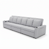 Foto Sofá cama lineal 6 plazas USB TYPE-C portavasos 363 cm - COSTA R
