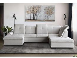 SOFÁ CAMA MODERNO EN FORMA DE U CON DOS ARCONES 346 CM X 230 CM BOSS BEIGE
