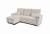 SOFÁ CAMA CHAISE LONGUE REVERSIBLE 3 PLAZAS CON ARCÓN TELA DE PANA GRIS CLARO – COSTA LUX