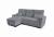SOFÁ CAMA CHAISE LONGUE REVERSIBLE 3 PLAZAS CON ARCÓN TELA DE PANA GRIS OSCURO – COSTA LUX
