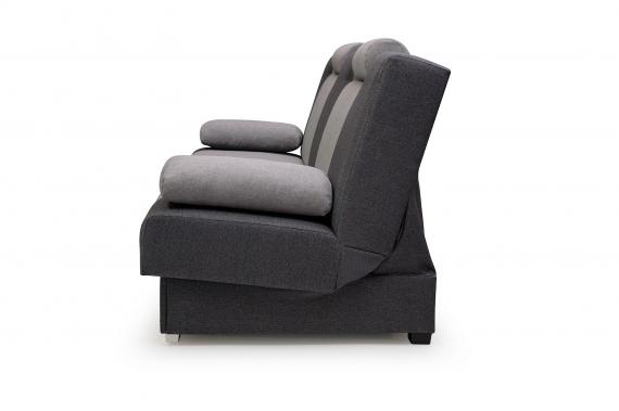 Foto SOFÁ CAMA ÚNICO CON REPOSACABEZAS AJUSTABLES 200 CM ANTONIO GRIS/GRIS OSCURO